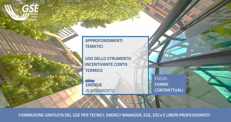 Usare il Conto termico - Webinar GSE 18 dicembre 2020